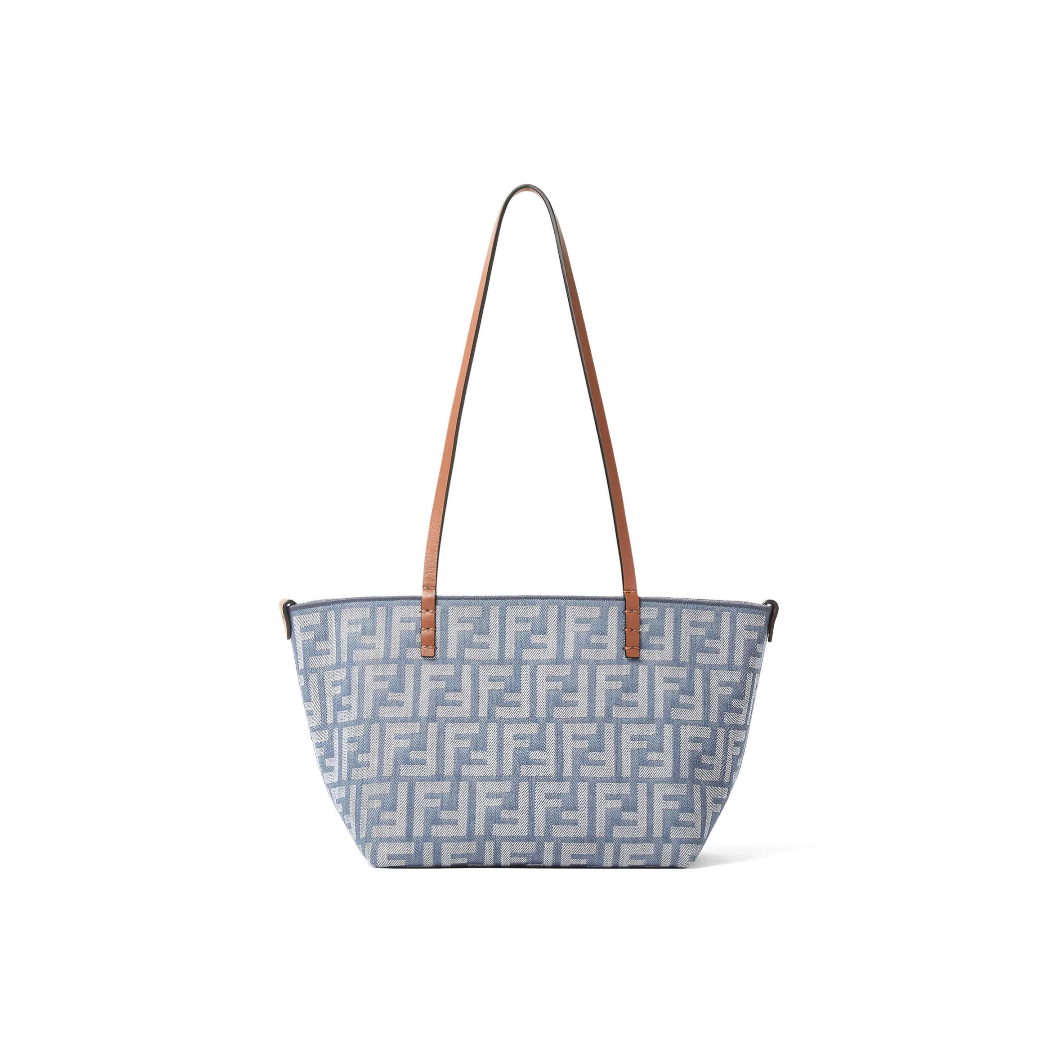 f**di small roll blue De*1m-effect ff jacquard reversible shopper 8bh424aut4f1sxq (23*19.5*15cm)